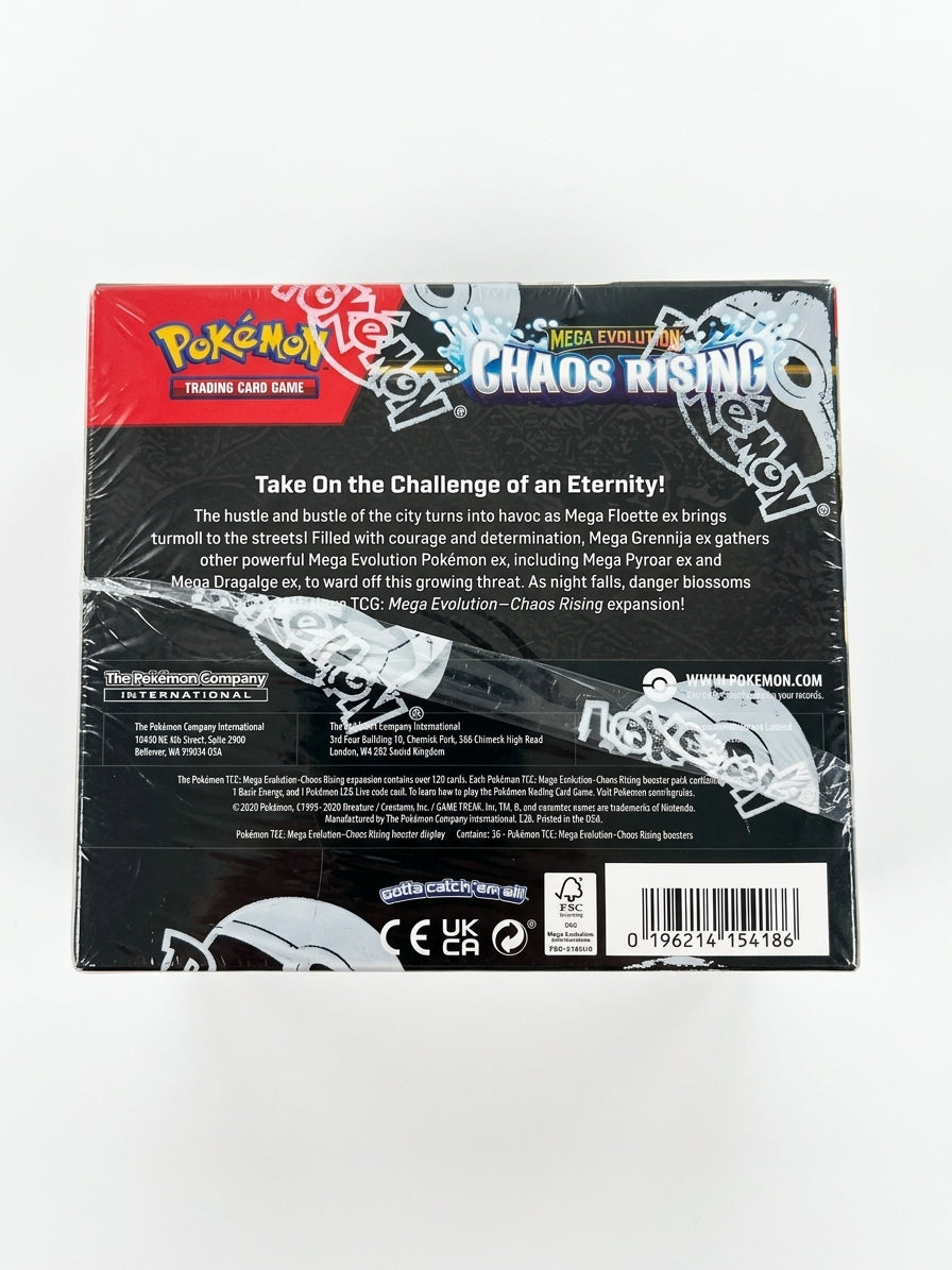 Pokémon TCG Mega Evolution Chaos Rising Booster Box SEALED BRAND NEW