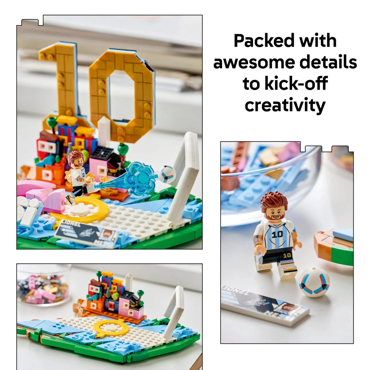 LEGO Editions Lionel Messi Soccer Highlights Building Set, 500 Pieces